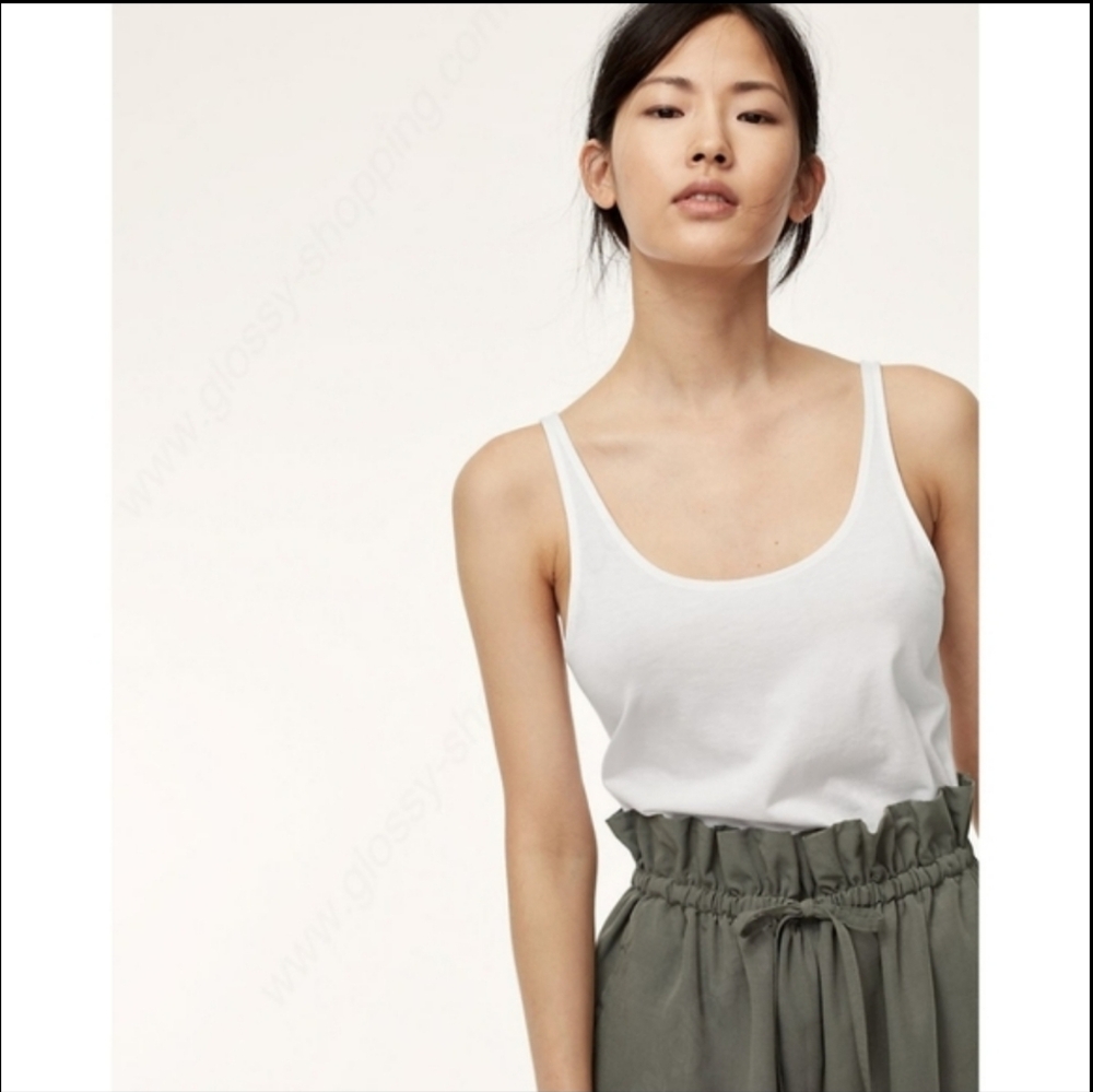 Like new Aritzia The Group Babaton White Tank Top